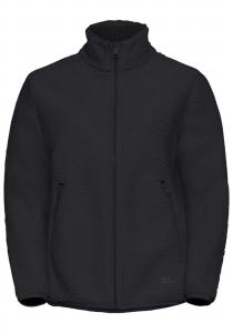 JACK WOLFSKIN Спортивная флисовая куртка в черном цвете