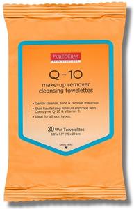 Purederm, Салфетки для снятия макияжа Q10, 30 шт