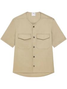 Courrèges рубашка с накладными карманами, нейтральный