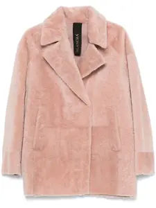 Короткая шуба из овчины Blancha, розовый