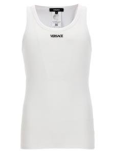 Майка с вышитым логотипом VERSACE, белый
