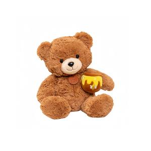 Плюшевая кукла Bear Warrior с баночкой меда, высота 22см/30см MIANHUIYI