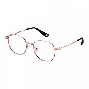 Police Оправы для очков из нержавеющей стали бета-титана с овальными оптическими линзами унисекс розовое золото, Rose Gold
