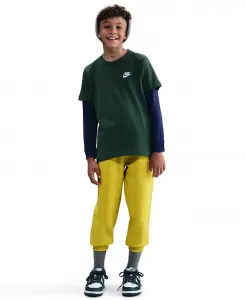 Футболка Big Kids Sportswear с вышитым логотипом и принтом Nike, зеленый