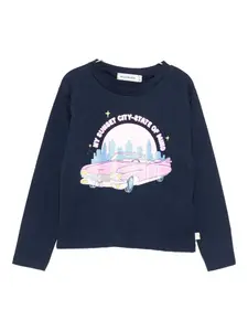 Футболка с принтом автомобиля Billieblush, синий