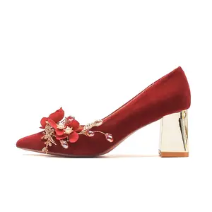 QITUMAUL Туфли на высоком каблуке 6,5 см, женские, красные