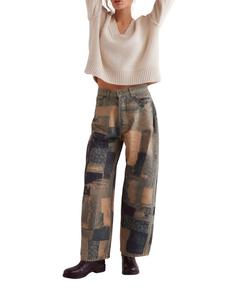 Женские джинсы Illusion Patchwork Free People, Indigo Combo