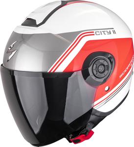 Открытый шлем Scorpion exo-city ii vita, White/Red/Grey