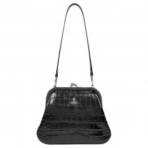 Vivienne Westwood Кожаная сумка через плечо женская черная