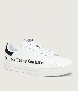 Кожаные кроссовки FONDO COURT 88 DIS. СКК Versace Jeans Couture, белый