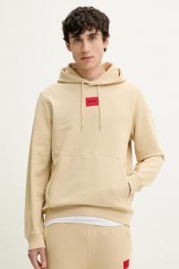 Хлопковая толстовка daratschi214 HUGO, бежевый