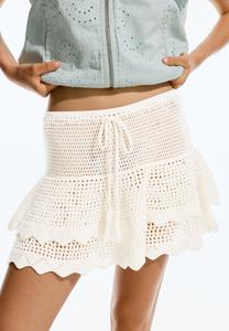 Юбка PULL&BEAR A-line skirt, White