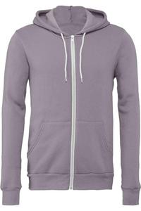 Толстовка с капюшоном BELLA + CANVAS из флисовой губки с застежкой-молнией, цвет storm