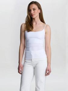 Топ с лямками и округлым вырезом Gina Bacconi, White