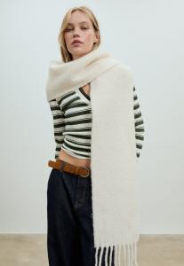 Шарф Stradivarius BASIC, White/Off-White