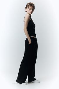 Широкие джоггеры H&M, черный