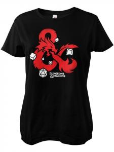 Dungeons And Dragons Футболка "D&D Dices Girly Tee" черного цвета