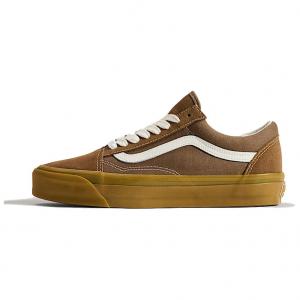 Кроссовки старой школы Vans, Brown White