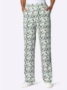 Брюки для отдыха с принтом экрю и мха Sieh an!