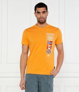 Футболка с рукавами S-образной формы Regular fit Napapijri, оранжевый