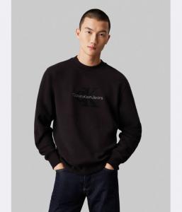 Свитшот мужской Calvin Klein Jeans с логотипом бренда, черный