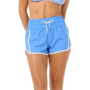 Женские ретро-шорты для волейбола и плавания с высокой талией и шириной 7,6 см. Rip Curl, Blue