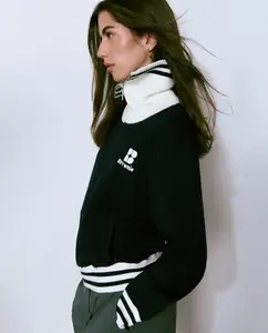 Женская куртка с логотипом и застежкой-молнией Brownie, темно-синий