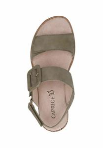 Босоножки на платформе Caprice, оливковый нубук