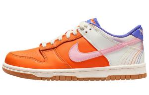 Женские кроссовки для скейтбординга Nike Dunk, Chalk White/Core Black/Semi Impact Orange