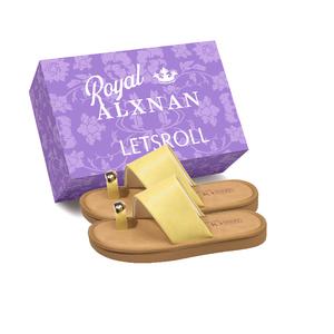 Женские сандалии с резиновой подошвой и противоскользящим покрытием Alxnan, Beige+Box