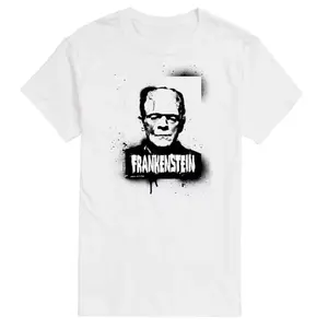 Футболка с принтом «Большие и высокие монстры» Universal Monsters Frankenstein Licensed Character, белый