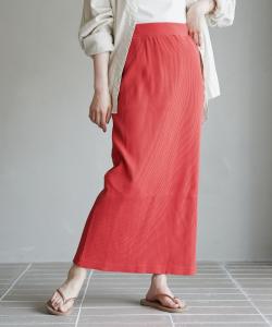 Узкая ребристая юбка Coen, цвет Red