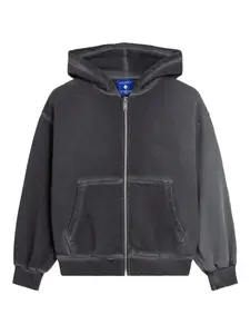 Тисненый худи County Of Milan Kids, серый