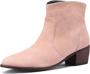 Женские ретро-ботильоны с острым носком Klarmar, Pink 2