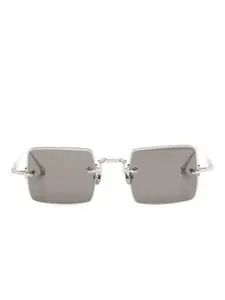 Солнцезащитные очки в безободковой оправе Matsuda, серебяный