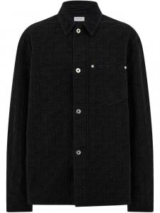 Рубашка с монограммой Ferragamo, черный