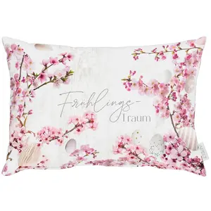 Декоративная подушка 6714 Apelt, Rosa-grau-weiß + bedruckt