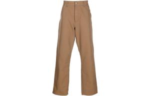 Брюки Button Detailed Wide Leg Carhartt WIP, коричневый