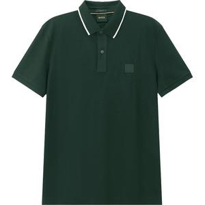 Поло с нашивкой Boss Logo HUGO BOSS, зеленый