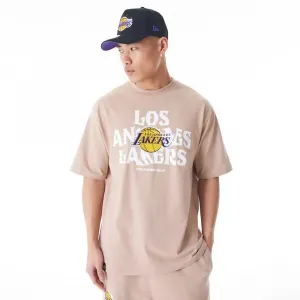 Футболка New Era NBA Cf Grphc Oversized La Lakers, бежевый