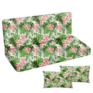 Подушка для голливудских качелей 150x50x50 Подушка для садовой скамейки и 2 подушки Подушка для поддона Подушка для скамейки Подушка для сиденья и подушка для спины Мягкая подушка для матраса Садовая подушка Гладкая лопата Palm Dark [133] Ferocity, серый