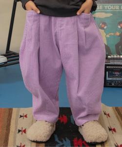 Вельветовые брюки с защипами в виде воздушных рукавов (длина 10 дюймов)