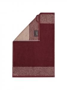Cawö Набор из 3 гостевых полотенец в бордовом цвете