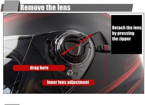 Шлем мотоциклетный SanQing, черный / серый