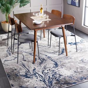 Ковер SAFAVIEH, 275 x 366 см, Craft Collection, Grey & Blue, современный дизайн, устойчивый к пятнам, идеален для помещений с высокой проходимостью в гостиной, спальне и столовой (CFT864F-9)