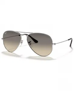 Унисекс солнцезащитные очки, RB3025 Aviator Gradient Ray-Ban, серебро