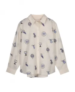 Блузка цвета лилот Fabienne Chapot, белый