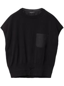 Fabiana Filippi футболка с вышитым логотипом, черный