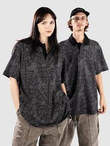 Рубашка Lurking Class Web Skull Rugby Hemd, charcoal