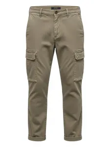 Брюки прямого кроя с накладными карманами 40 Weft, зеленый